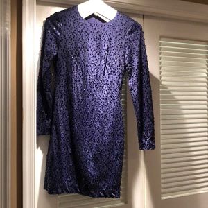 Vince Camuto sequin long sleeve dress